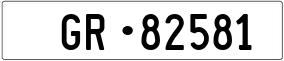 Trailer License Plate